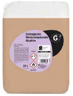 G3 DETERGENTE MONOCOMPONENTE ALCALINO 20 KG.